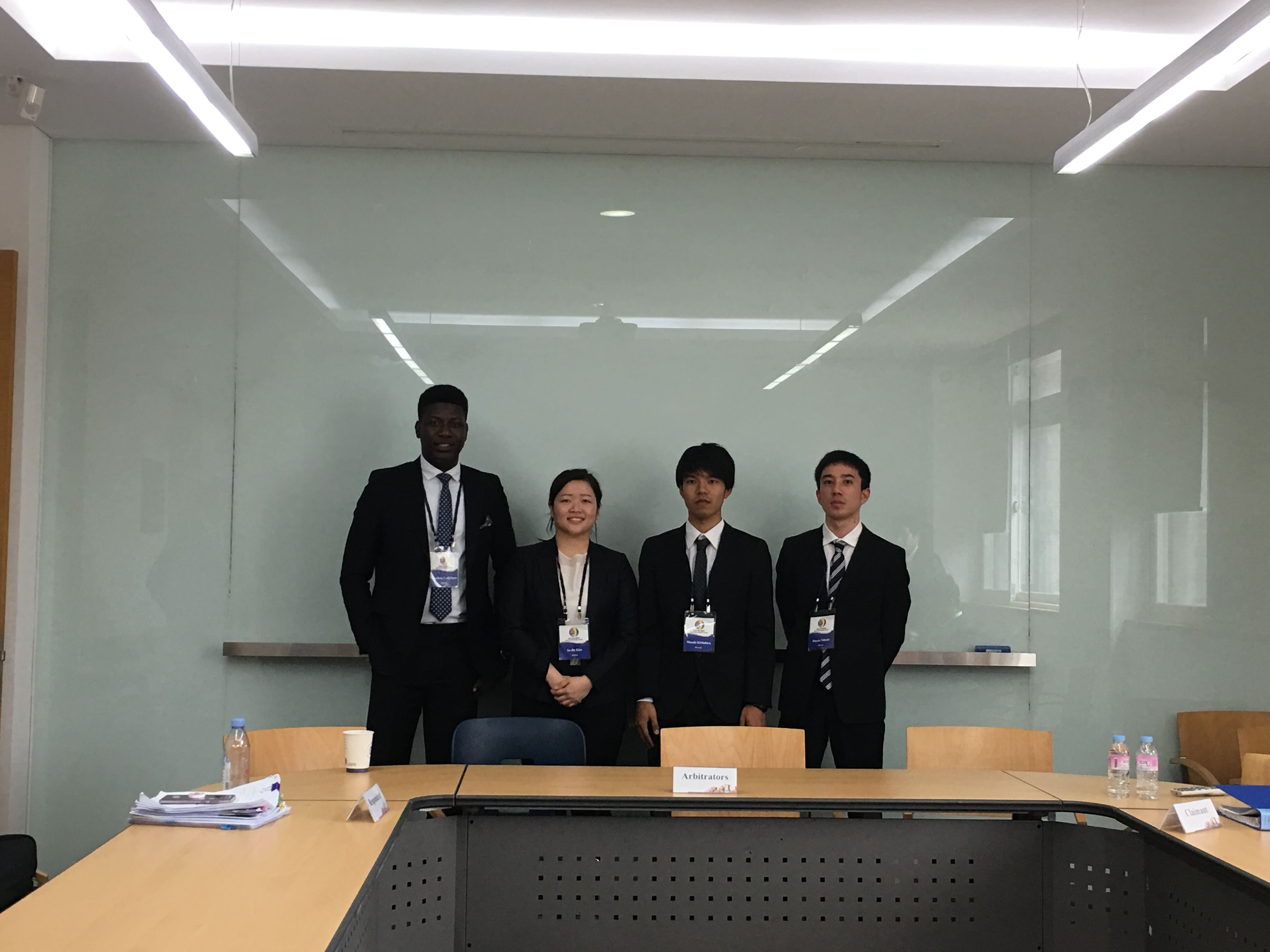 Me Éric GUEDENG LEDJEBGUE au Moot Court sur l’investissement privé international – Représentation de la Corée du Sud face au Japon